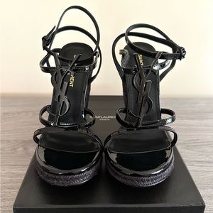 YSL Cassandra Wedge Espadrilles